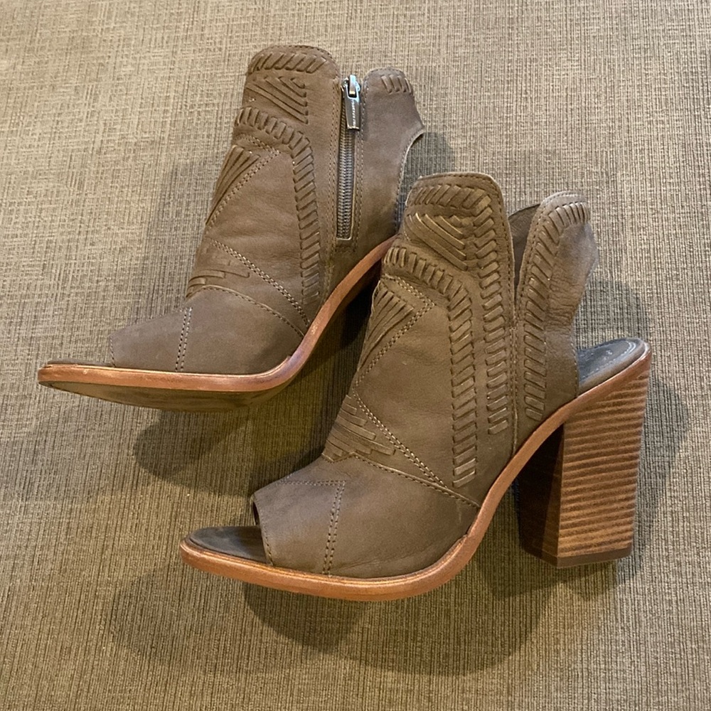 Vince Camuto Peep Toe Ankle Boots